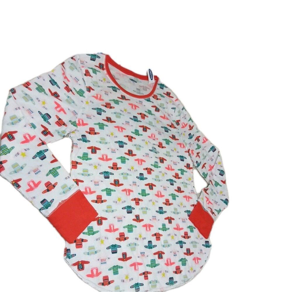 NWT Old Navy Women's XXL Pajama Set Waffle Knit Sweater Print PJs 2XL Holiday - Picture 3 of 9